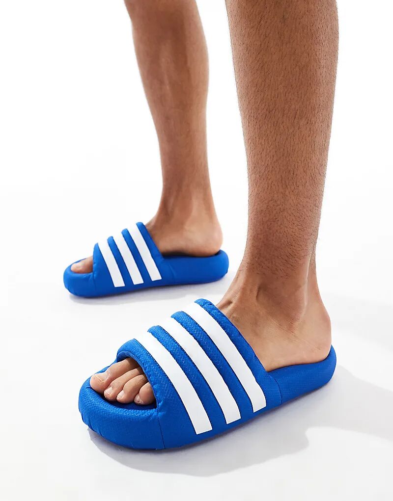 

Шлепанцы Adilette 24 синего цвета adidas Originals