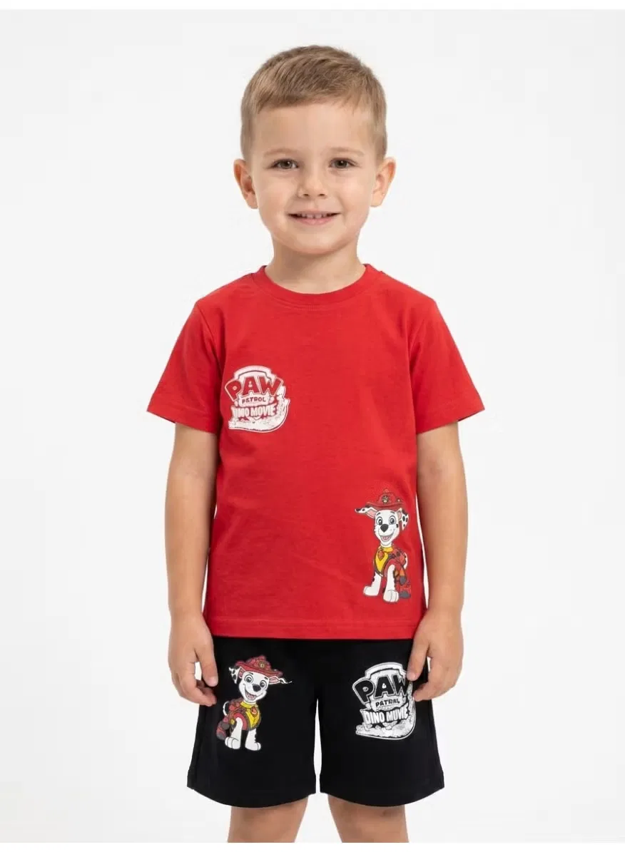 Комплект футболка и шорты с принтом Paw Patrol, разноцветный — фото 4