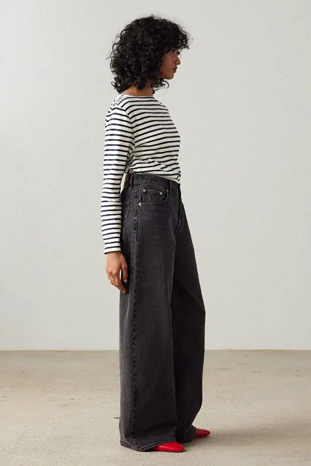 Женские джинсы прямого кроя с высокой талией Levi'S, Anthracite — фото 2