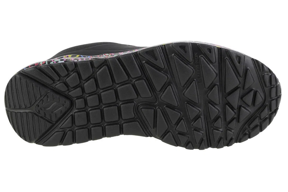 Детские кроссовки для девочек с технологией Air-Cooled Memory Foam Uno Lite Skechers, Schwarz — фото 4