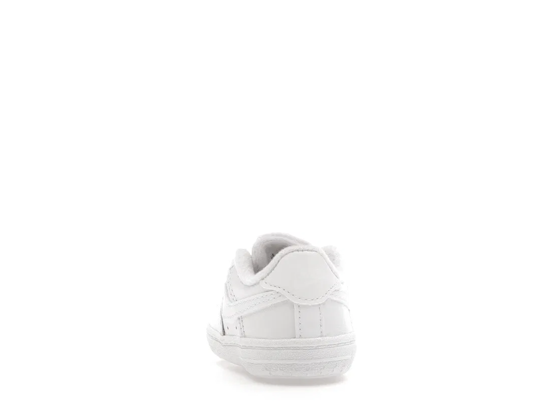 Детские кроссовки с закрытыми носками Nike Air Force 1 Low Crib, White/White — фото 4