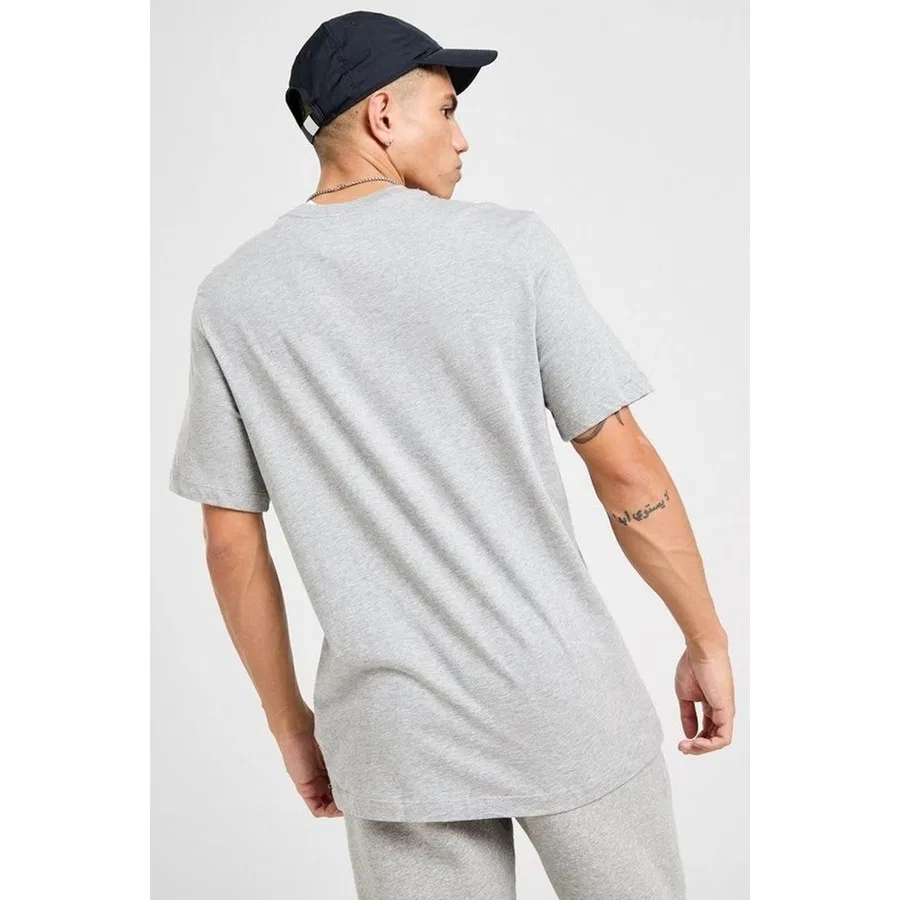 Футболка с коротким рукавом из хлопка Sportswear Club Nike, Черный-Темно-Синий — фото 2