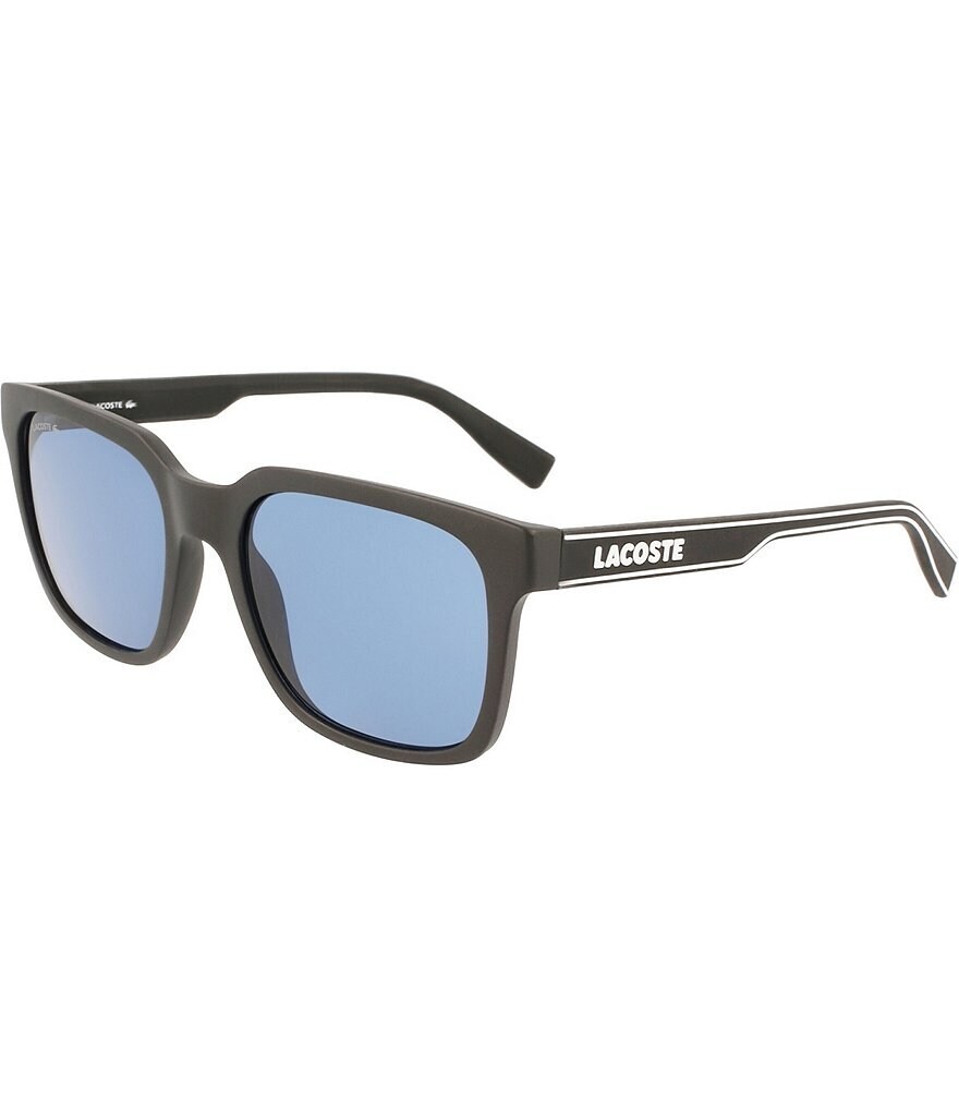 

Lacoste Мужские квадратные солнцезащитные очки L967S 55 мм, черный