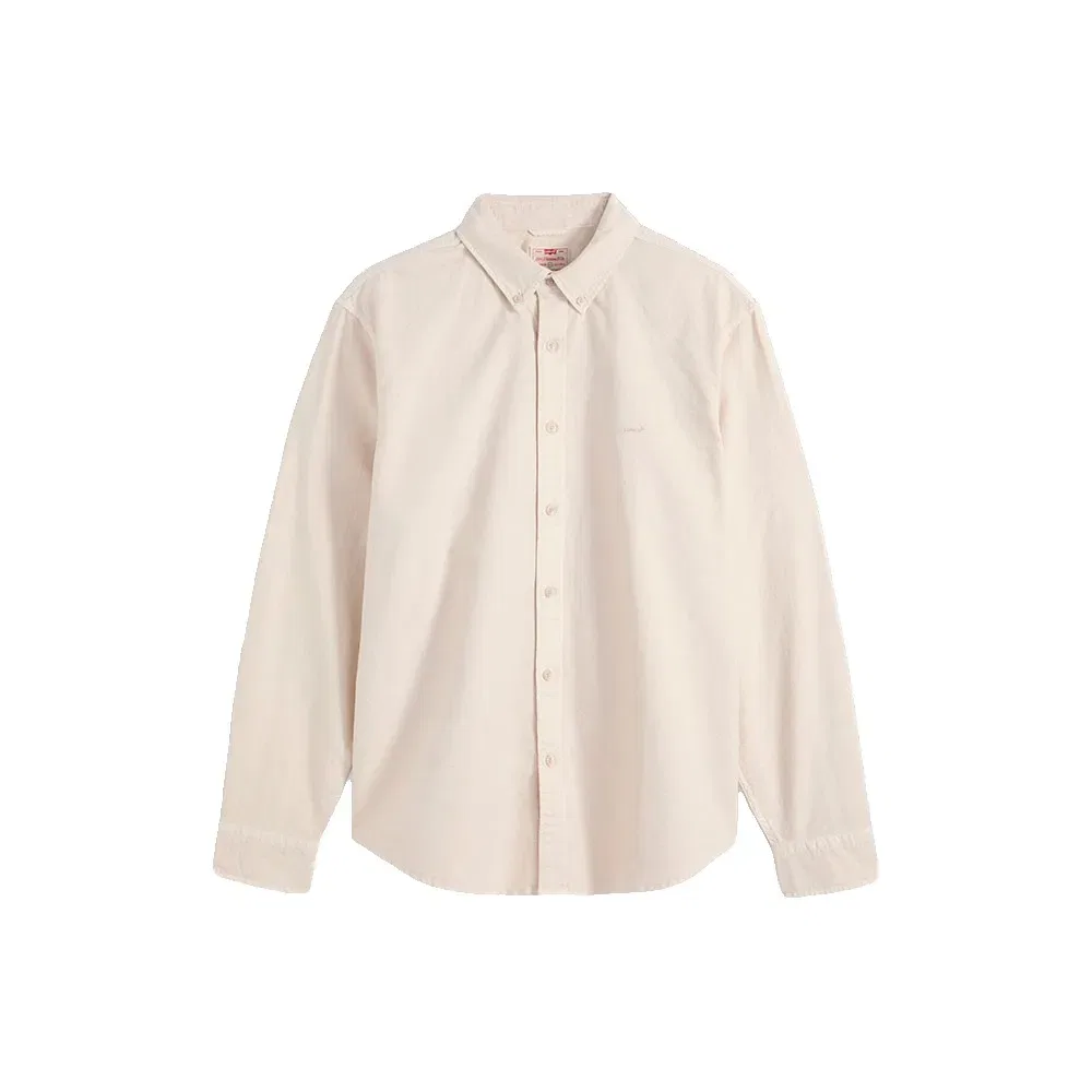 Мужская хлопковая рубашка с длинным рукавом Levi's, Beige — фото 3