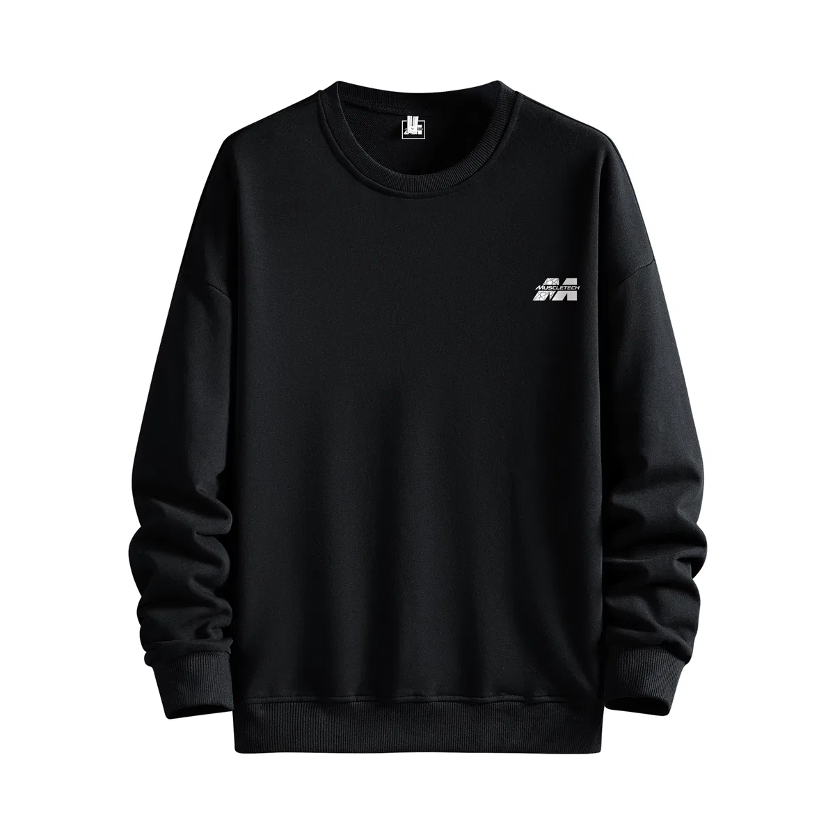 Детский свитшот унисекс с круглым вырезом, свободного кроя, Unisex Crew Neck Moderate Regular, MUSCLETECH — фото 4