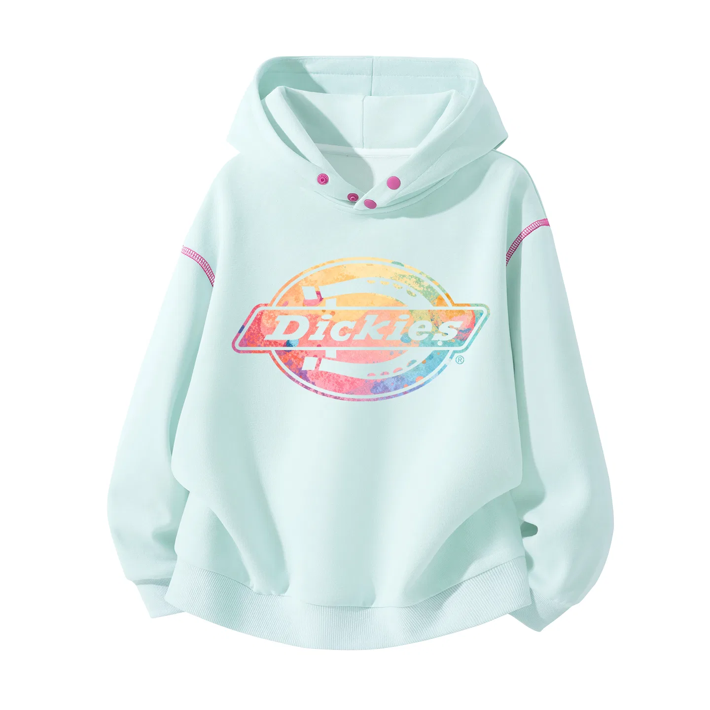 Детский свитшот с капюшоном Star Planet Logo Dickies, Clearwater Blue