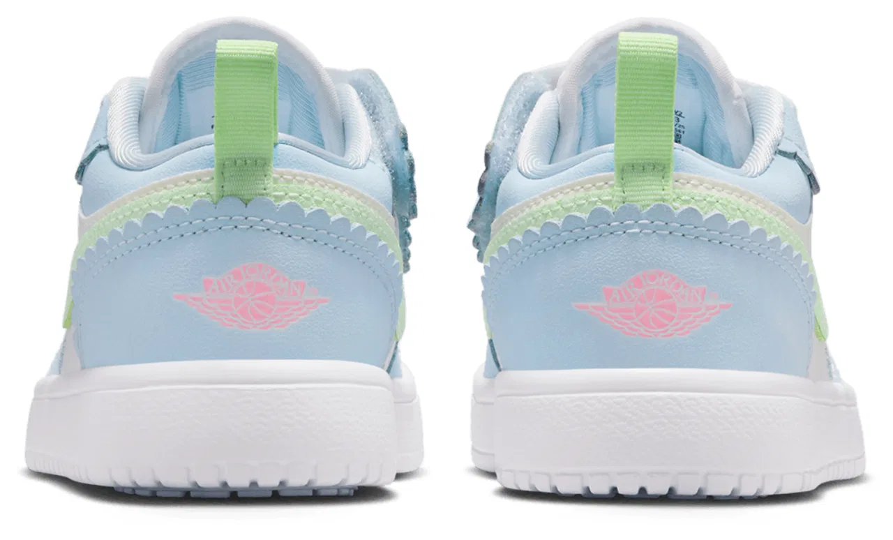 Кроссовки для девочек AJ 1 Low ALT SE Fem Jordan, цвет Vapor Green/Sail/Half Blue — фото 3
