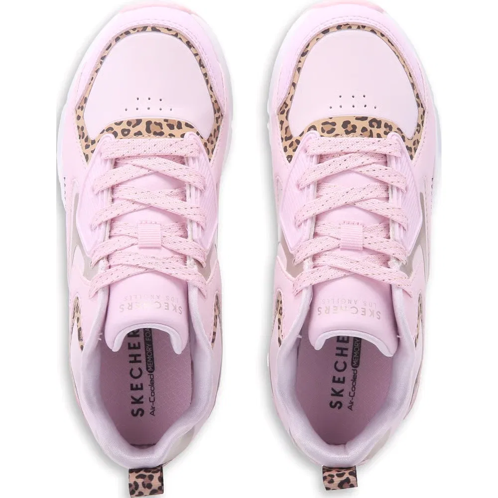 Детские кроссовки Street Uno Skechers, Pink Leopard Metal — фото 4