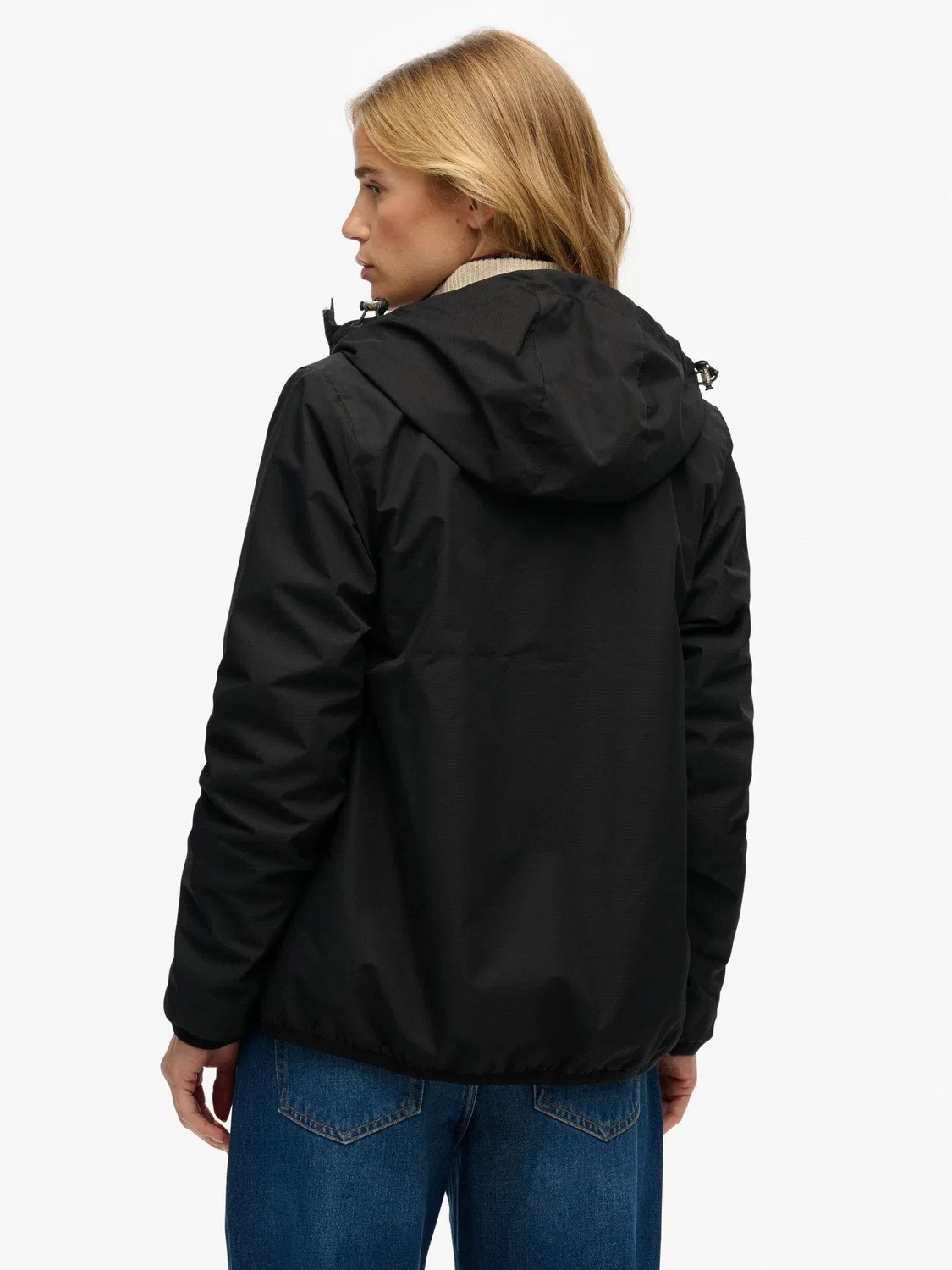 Ветровка Superdry Essential Tri Windbreaker, черная — фото 2
