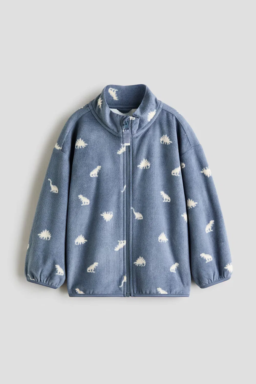Флисовая куртка H&M, Mattblau/Dinosaurier