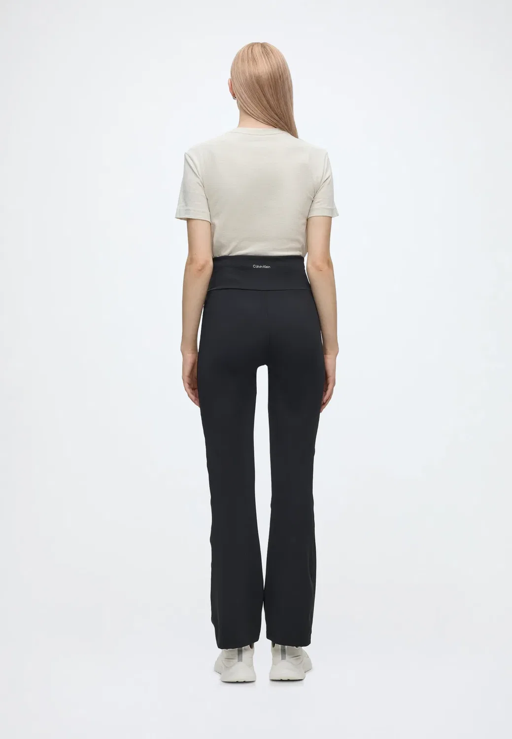 Спортивные леггинсы Icon - брюки-клеш Calvin Klein, Black — фото 3