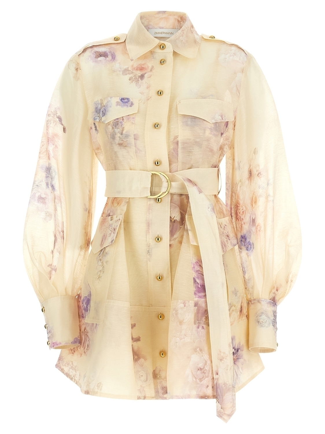 

Мини-платье "Hypnotic Utility" ZIMMERMANN, розовый