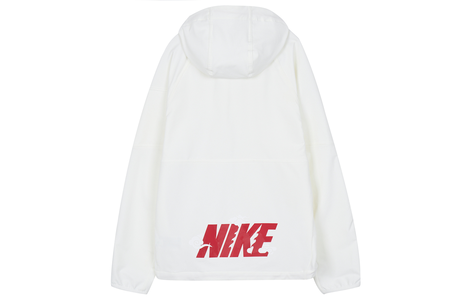 Nike Белая флисовая тренировочная куртка-молния, Sail White — фото 4
