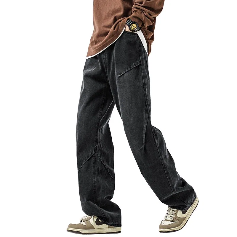 Детские джинсы прямого кроя с начесом BALENO, Black Fleece-Lined And Thickened