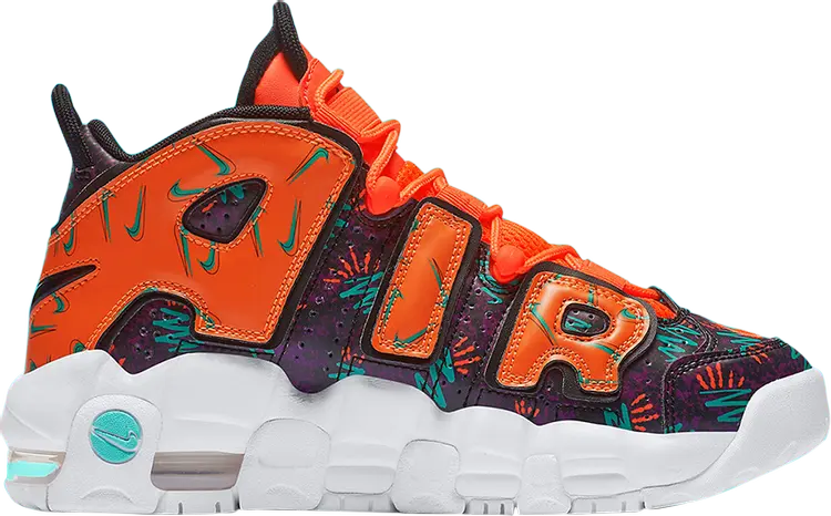 Кроссовки Nike Air More Uptempo GS 'What The 90s', многоцветный — фото 2