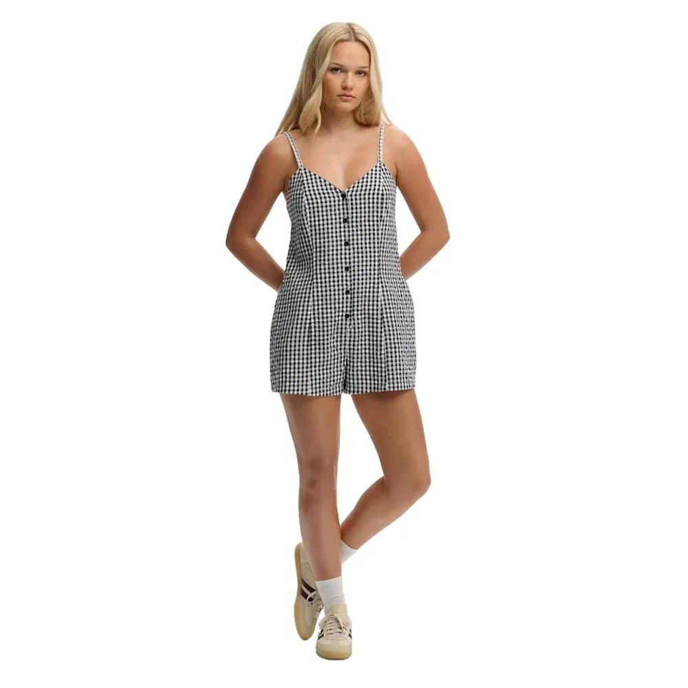 Комбинезон без рукавов Gingham Cami Superdry, серый