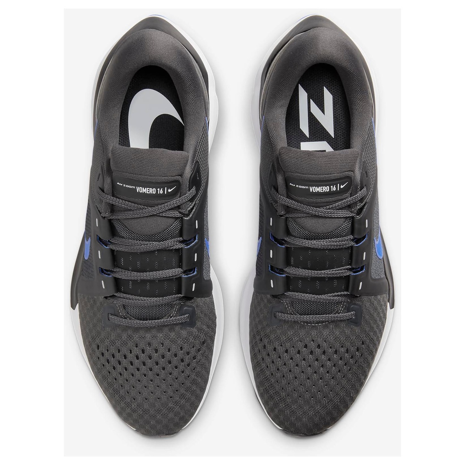 Кроссовки Nike Air Zoom Vomero 16, антрацитовый черный/белый — фото 4