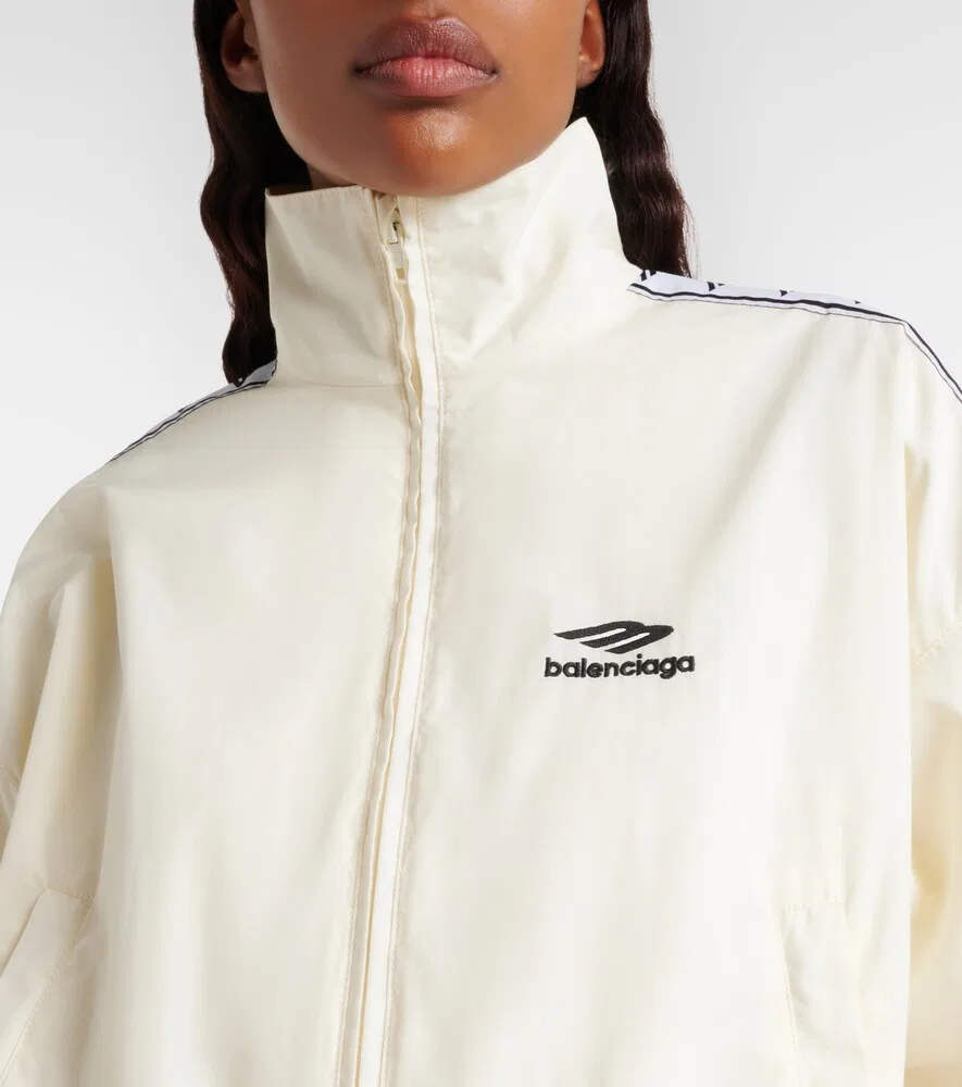 Спортивная куртка 3B Sports Icon из хлопковой смеси Balenciaga, белый — фото 4