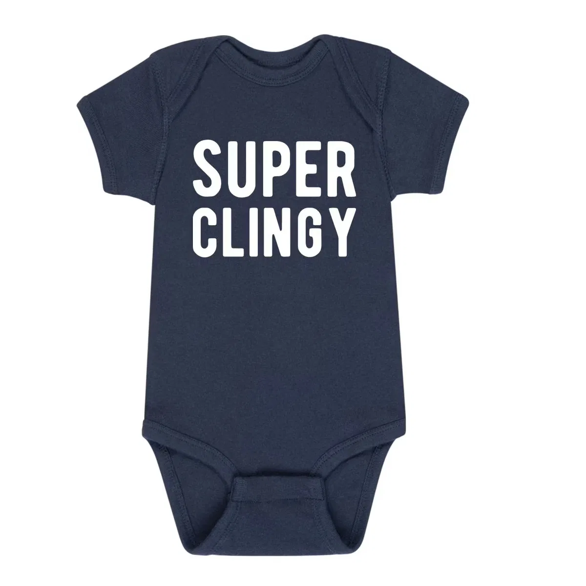 Боди-комбинезон с принтом Super Clingy Baby Instant Message, Navy