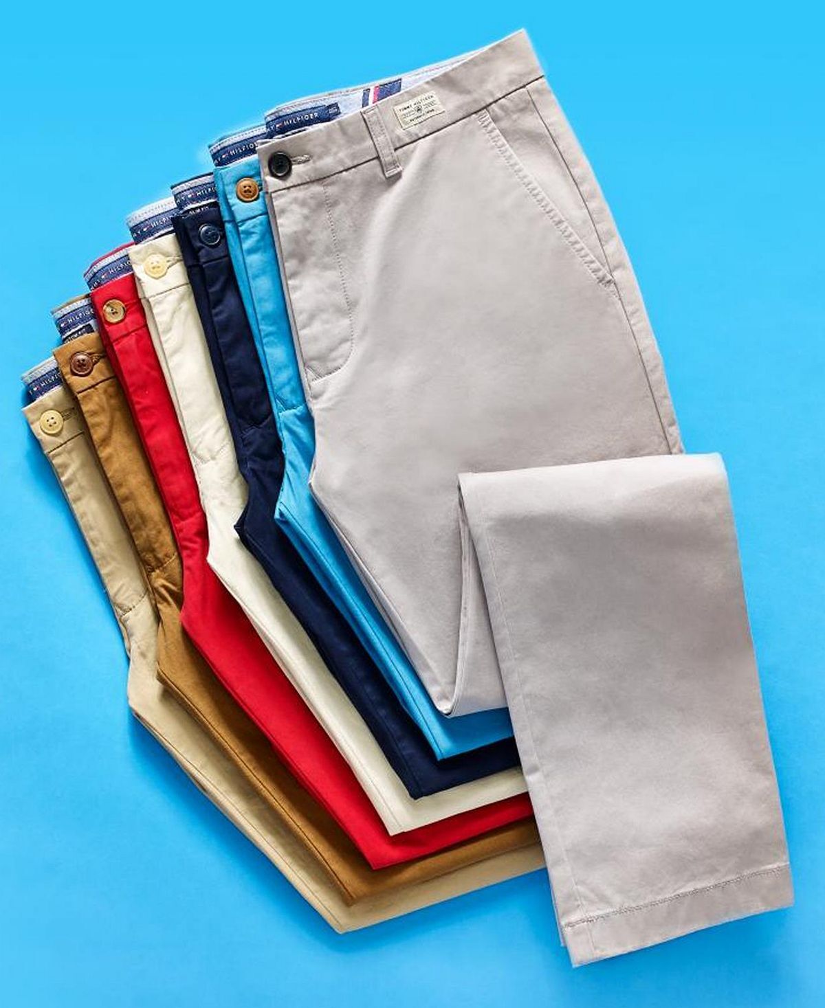 Мужские брюки чинос big & tall th flex stretch индивидуального кроя Tommy Hilfiger, мульти — фото 4