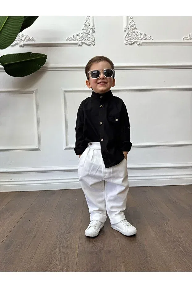 Детские брюки для девочек хлопковые Bohemiankids Baby Wear, Black — фото 4
