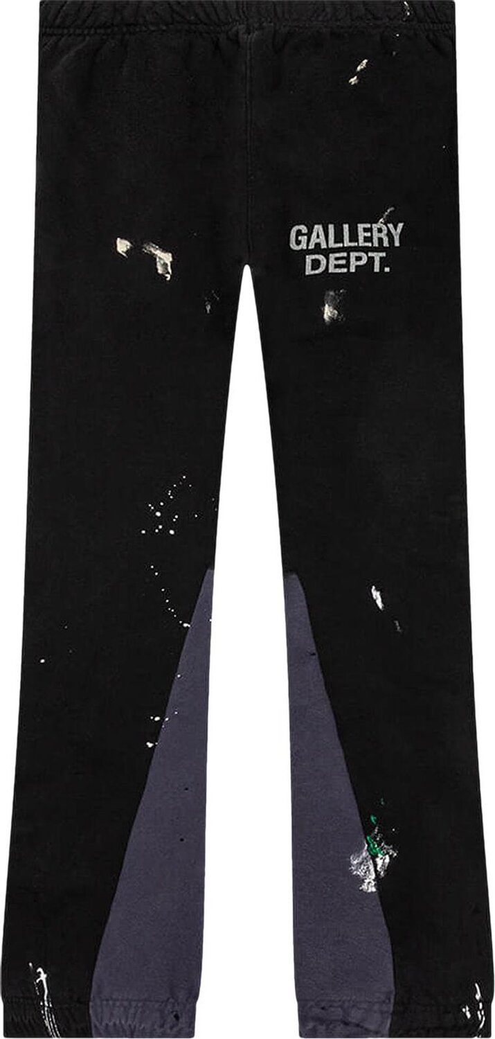 

Спортивные брюки Gallery Dept. Logo Flare Sweatpants 'Washed Black', черный