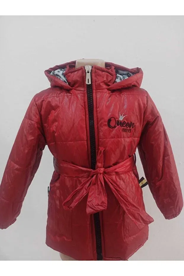 Детское пальто для девочек с капюшоном Armess, Red