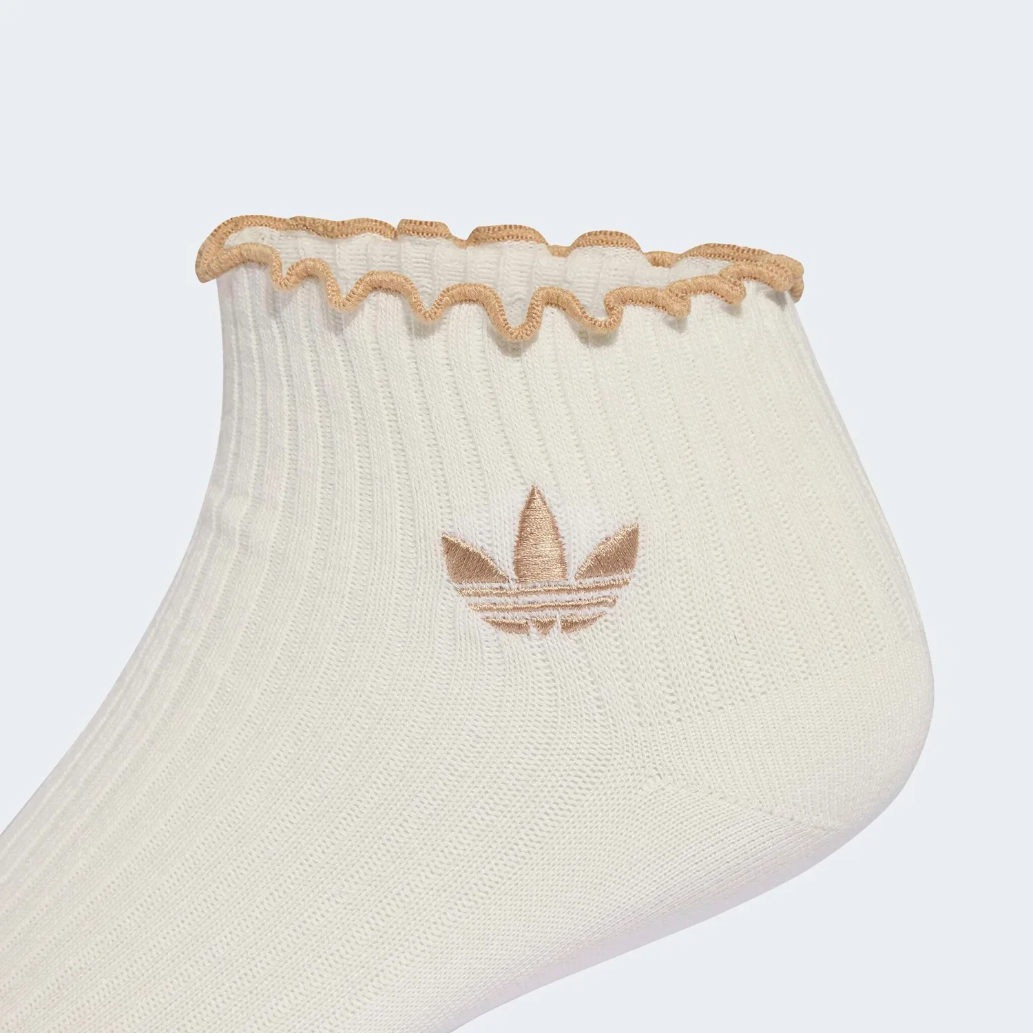 Женские спортивные носки с рюшами Adidas Originals, Off White/Magic Beige/Aurora Coffee — фото 4