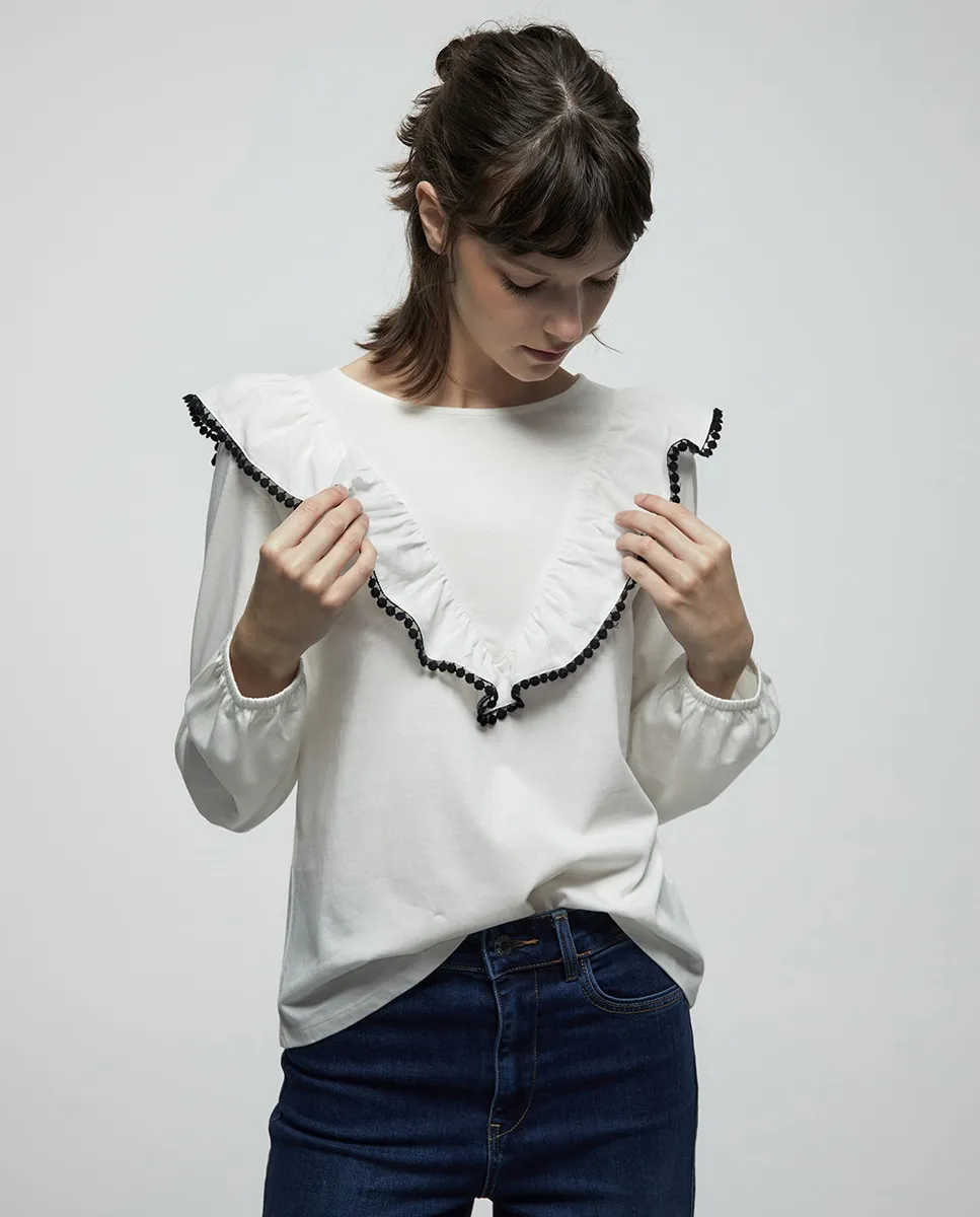 

Футболка в горошек Sfera, белый