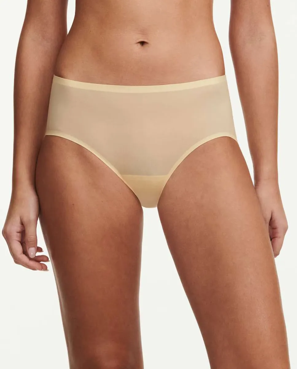 

Классические бесшовные колготки нагрудника со вторым эффектом кожи SoftStretch Chantelle, жёлтый