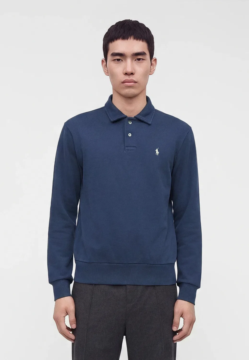Толстовка-Поло из флиса с петлевой структурой Polo Ralph Lauren, Cruise Navy