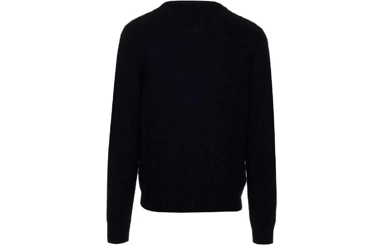 Свитер Merino Pullover, BALMAIN, Black — фото 3