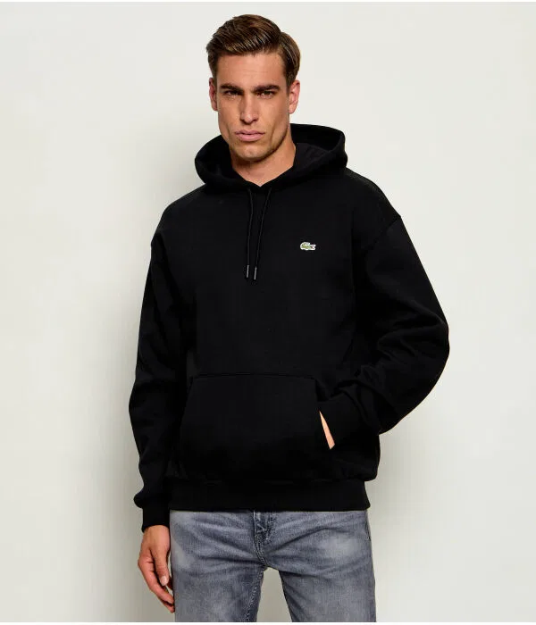 Пуловер мужской Lacoste Relaxed Fit, черный
