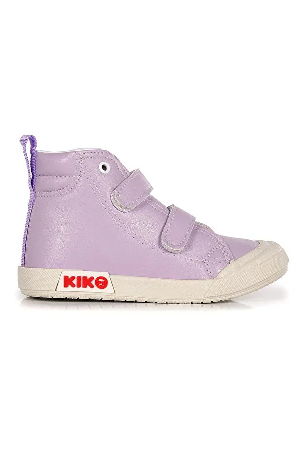 Детские ботинки для девочек с липучкой Garf daily velcro girls' boat shoes Kiko Kids, Lilac — фото 4