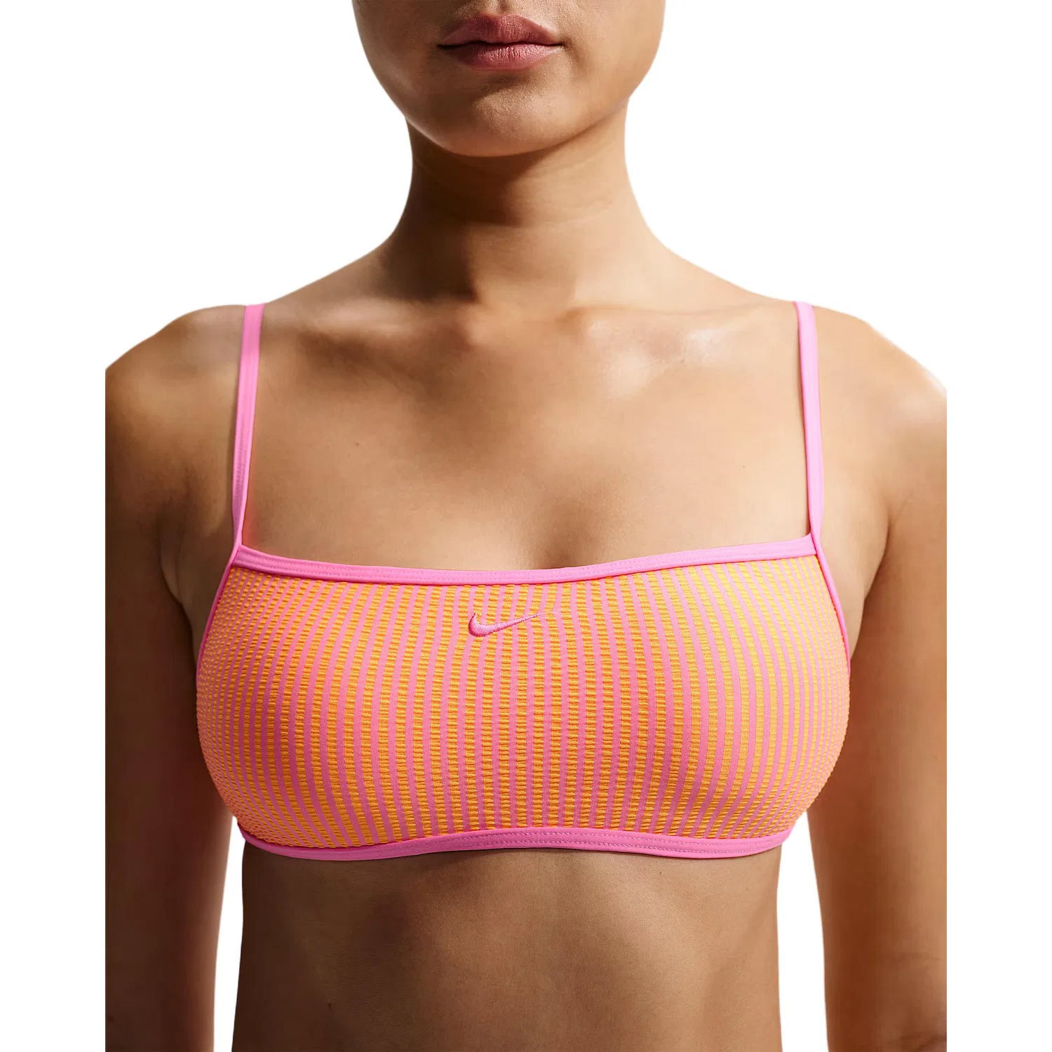 Бикини-топ Nike Ripple Texture Bralette Afterglow Pink