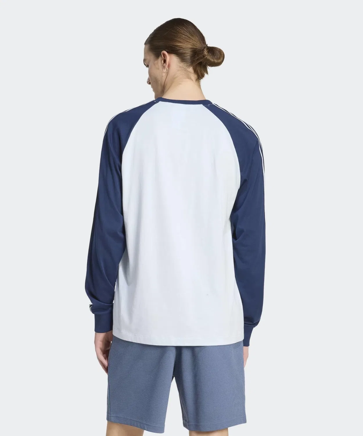 Мужская футболка с длинным рукавомсвободного кроя Adidas Originals, Blue — фото 2