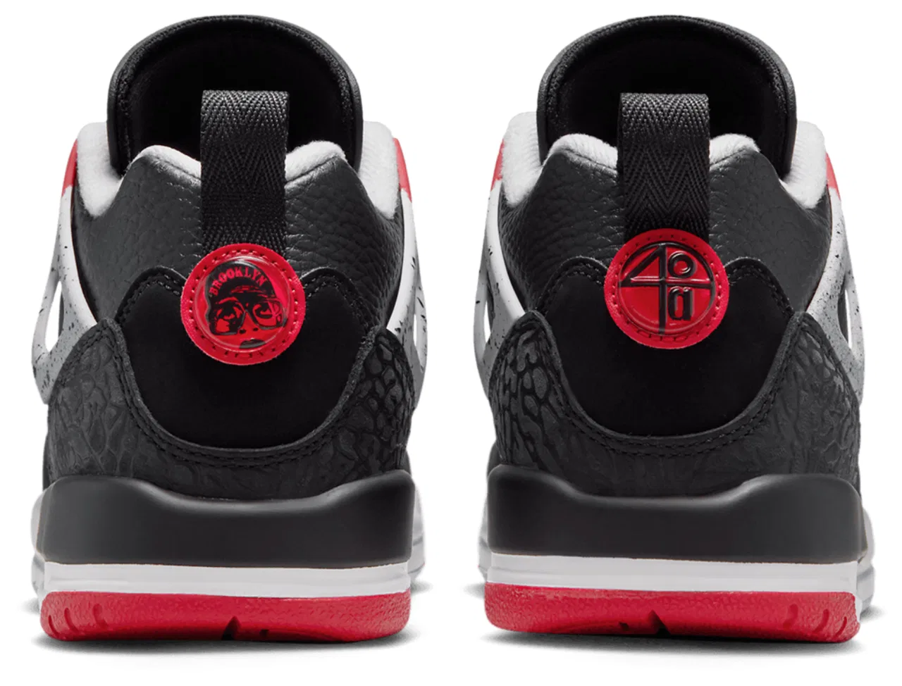 Кроссовки для мальчиков Spizike Low Jordan, цвет Gym Red/Black/Wolf Grey — фото 3