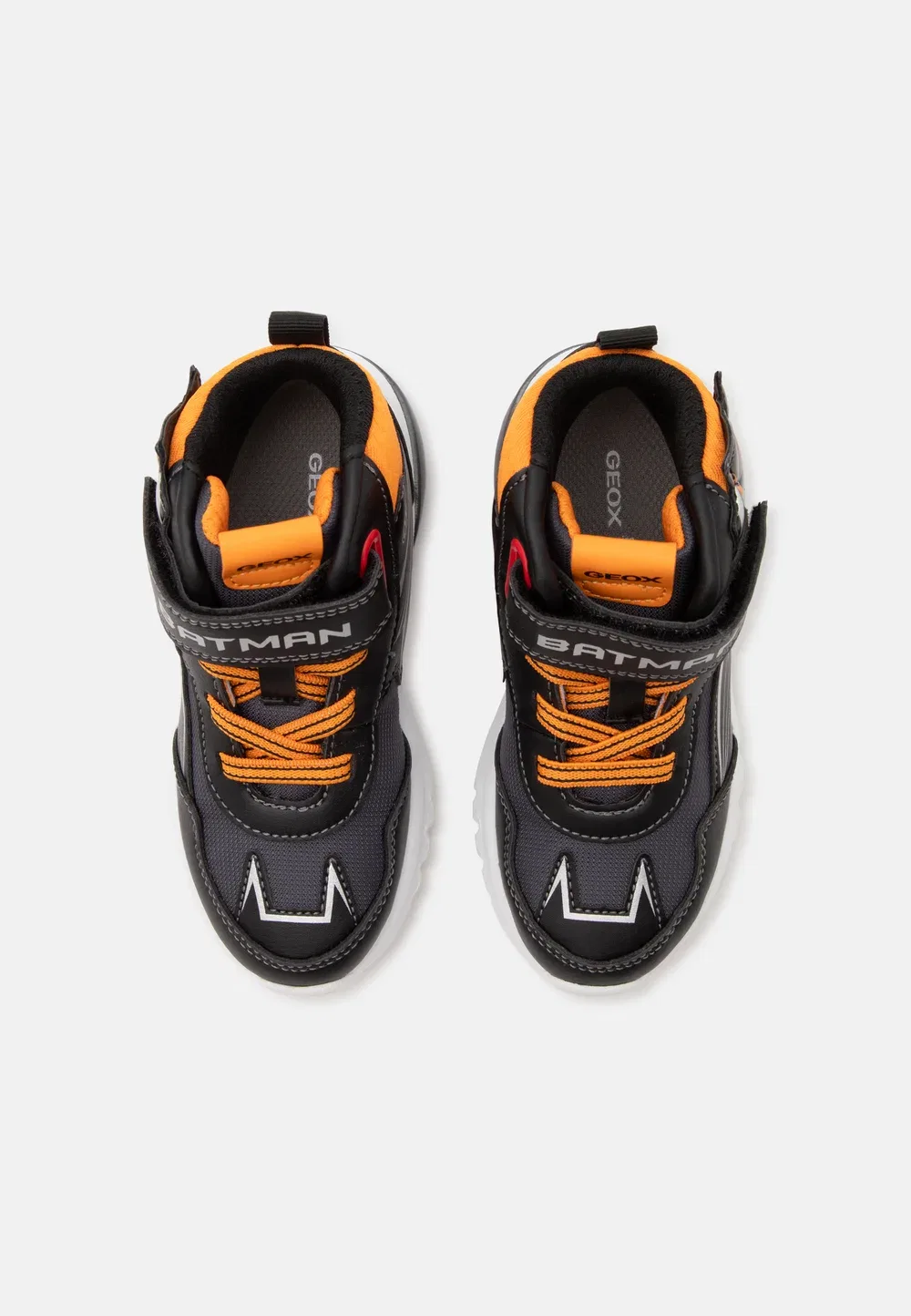 Кроссовки Batman Ciberdron Boy - высокие кроссовки Geox, Black/Light Orange — фото 4