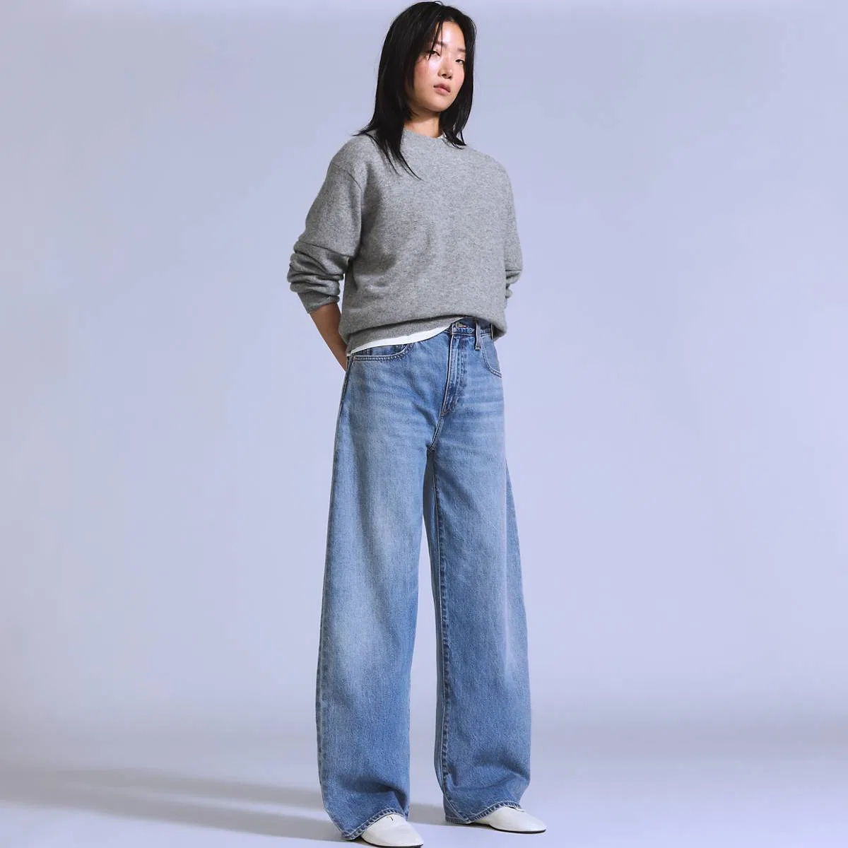 Женские джинсы-кабриолет Levi's, Box Kite - Blue
