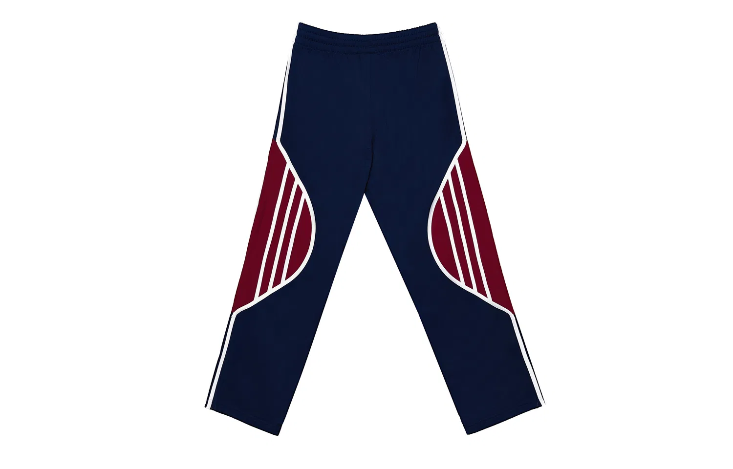 Детские спортивные штаны с принтом Adidas Originals Adicolor 3 Stripes Knitted Sweatpants, Blue Red — фото 3