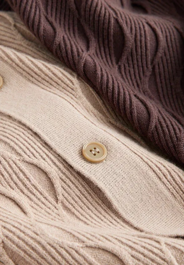 Комплект из 2 шорт Regular fit, текстурированный трикотаж, Next, коричневый, нейтральный — фото 2