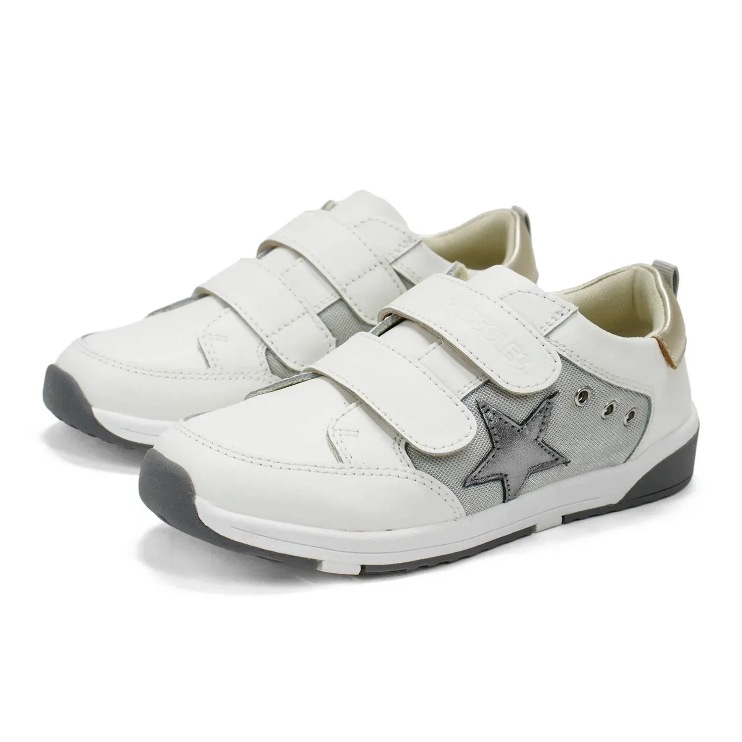 Детские кроссовки для девочек с застежкой-велкро Star Squad Old Soles, White — фото 3