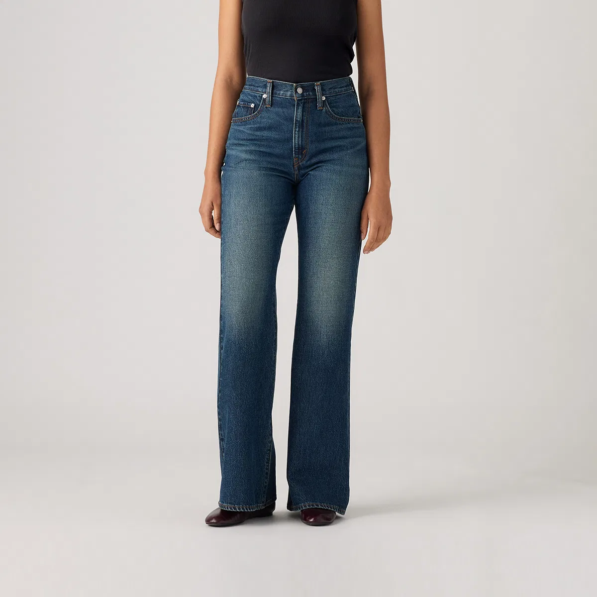 Джинсы расклешенные Levis, Dark Blue — фото 4