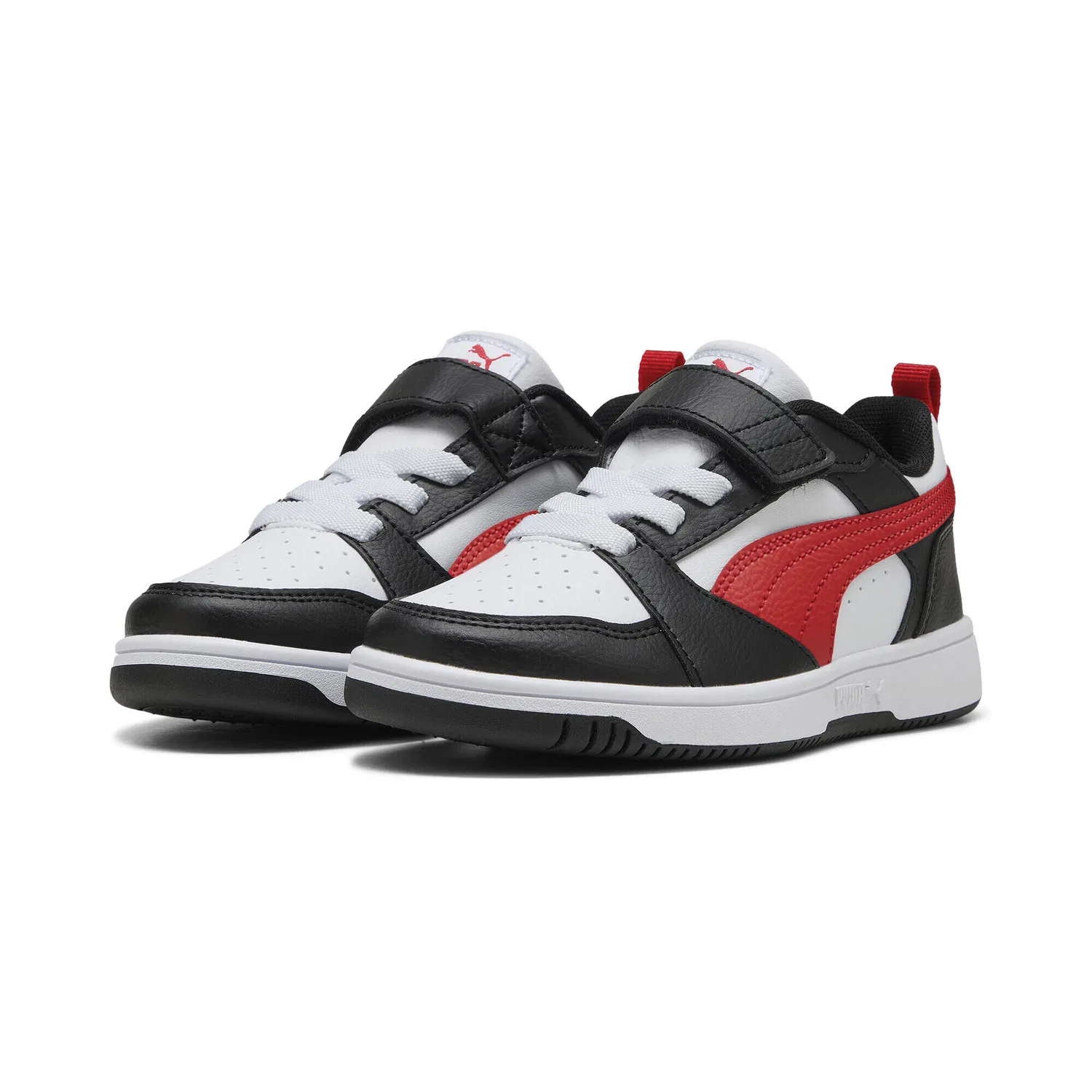 Детские кроссовки с полувысоким верхом Rebound V6 Puma, Weiss Rot Schwarz