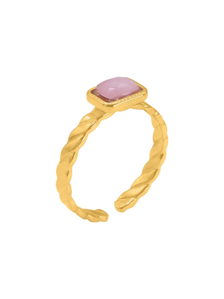 

Steel_Art Кольцо с сиреневым камнем, женское, Nomin, золотистого цвета