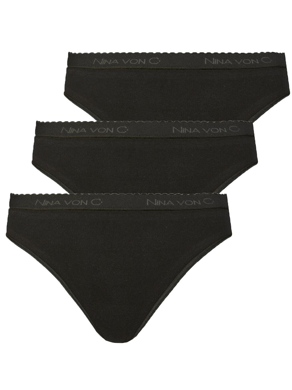 

Трусы Nina von C. 3er Pack Jazzpant, черный