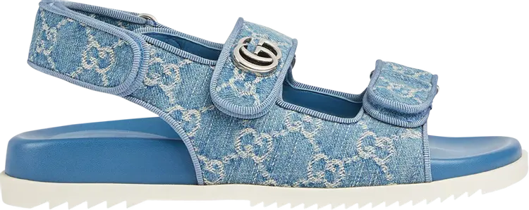 Кроссовки Gucci Wmns GG Sandal 'Light Blue Denim', синий