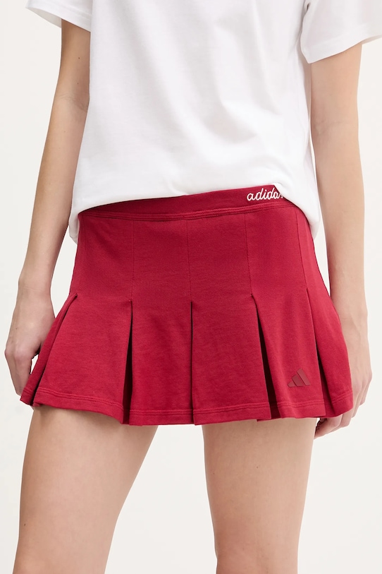 

Хлопковая юбка Adidas, красный