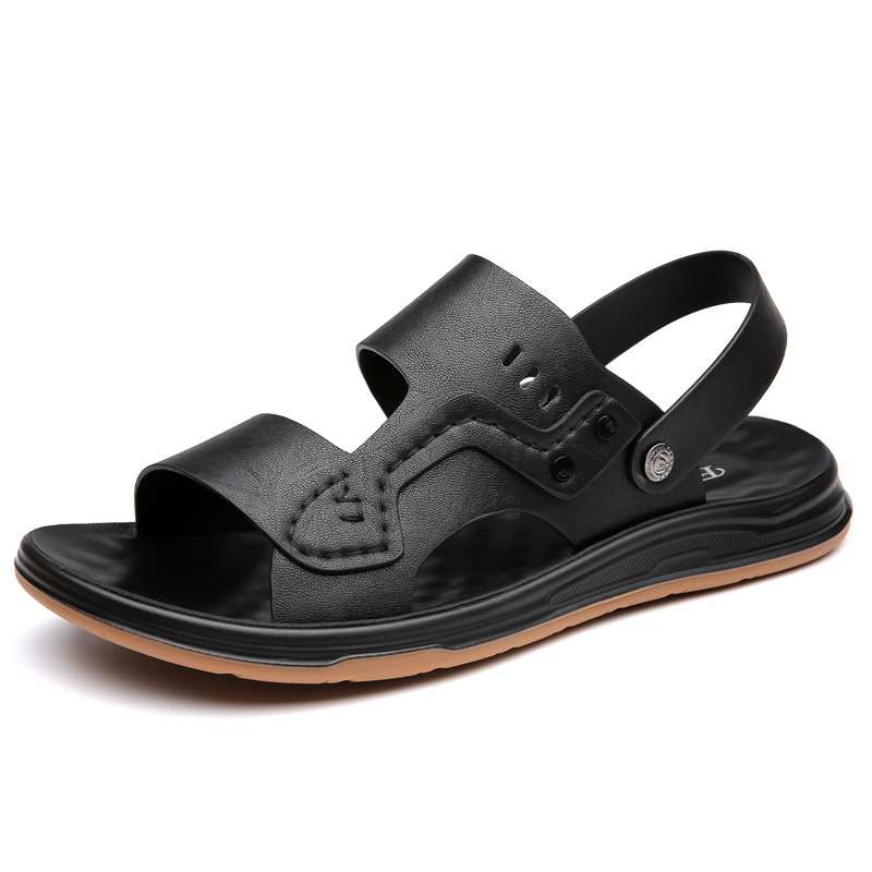 

POPULAR ROUSE PR Пляжные сандалии мужские черные, цвет Black