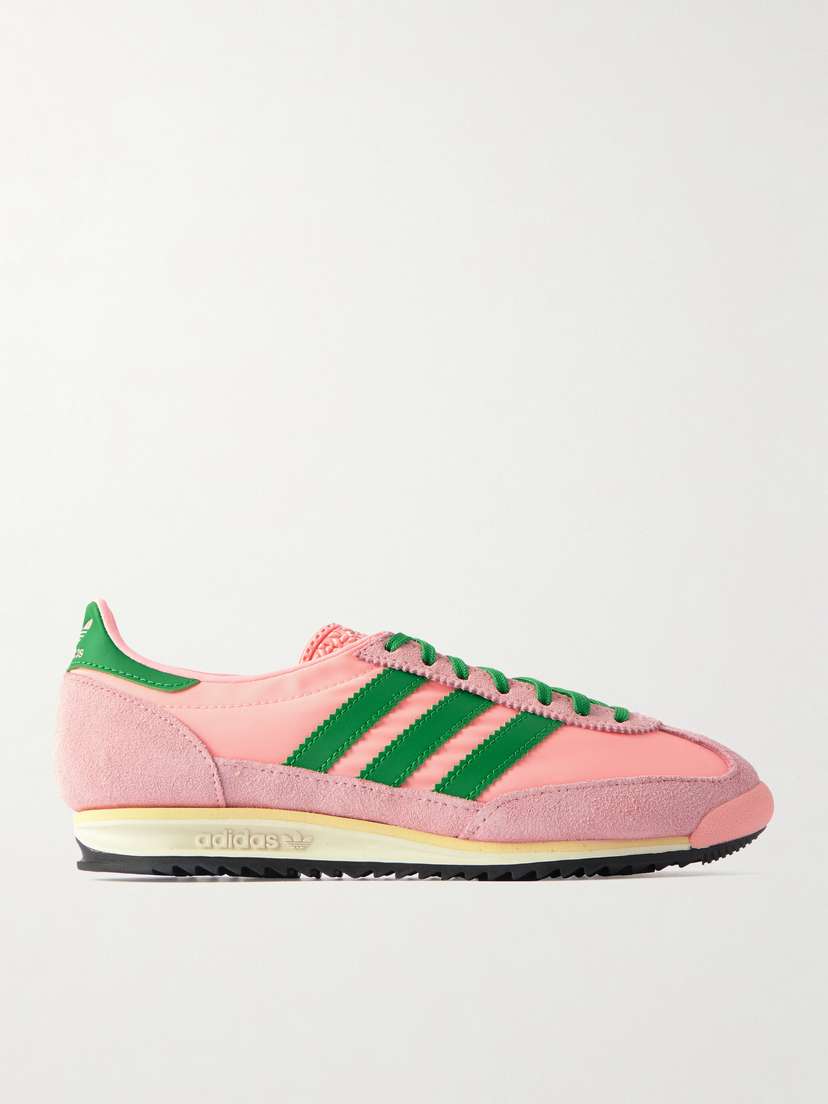 Кроссовки Samba 72 og из замши и парусины с кожаной отделкой Adidas Originals, розовый